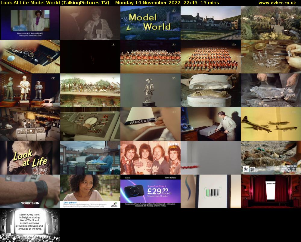 Look At Life Model World (TalkingPictures TV) Monday 14 November 2022 22:45 - 23:00