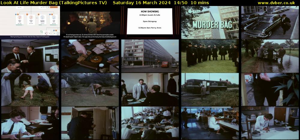 Look At Life Murder Bag (TalkingPictures TV) Saturday 16 March 2024 14:50 - 15:00