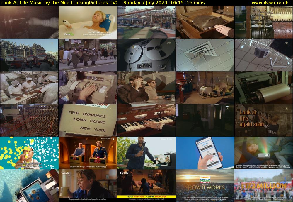Look At Life Music by the Mile (TalkingPictures TV) Sunday 7 July 2024 16:15 - 16:30