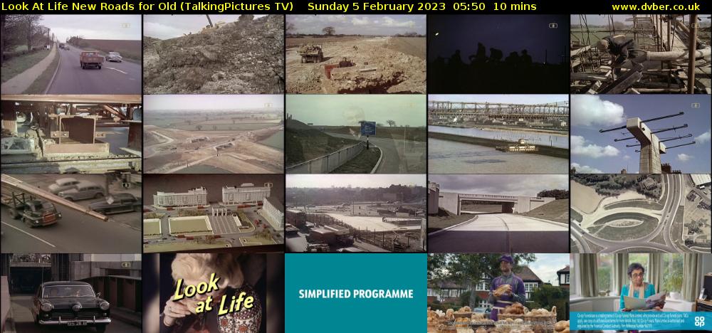 Look At Life New Roads for Old (TalkingPictures TV) Sunday 5 February 2023 05:50 - 06:00