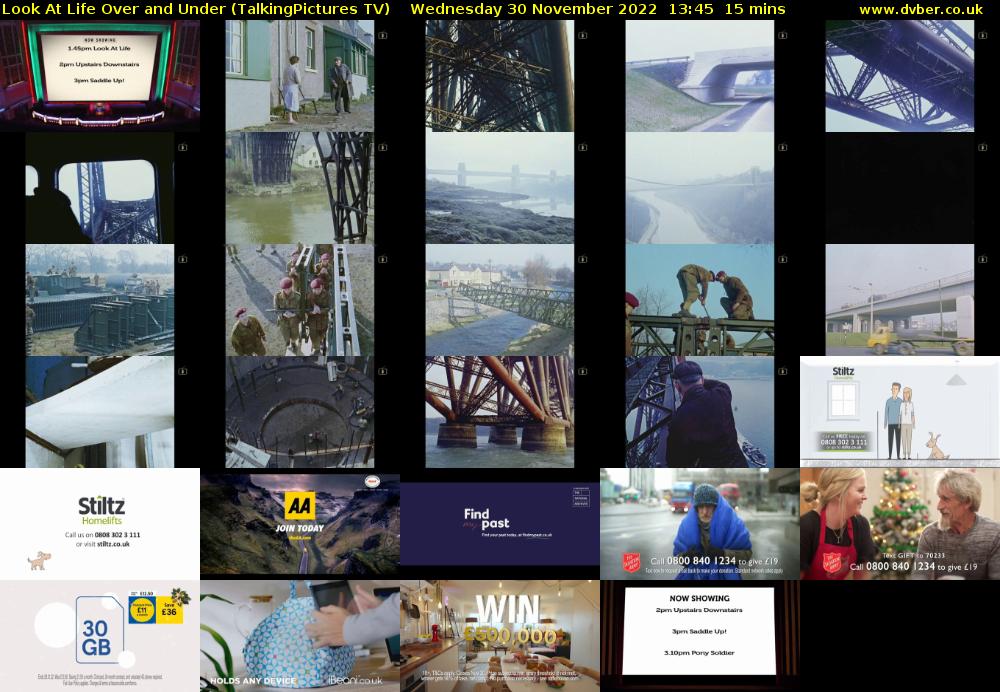 Look At Life Over and Under (TalkingPictures TV) Wednesday 30 November 2022 13:45 - 14:00