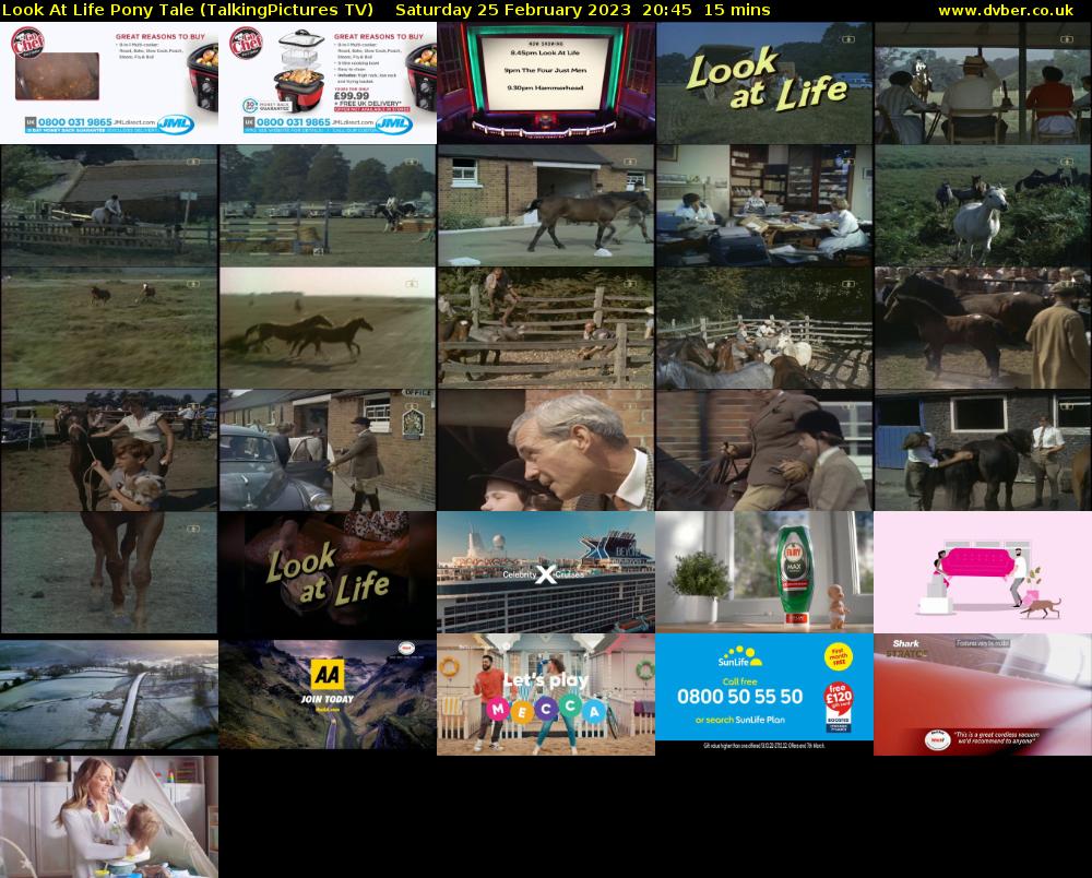 Look At Life Pony Tale (TalkingPictures TV) Saturday 25 February 2023 20:45 - 21:00