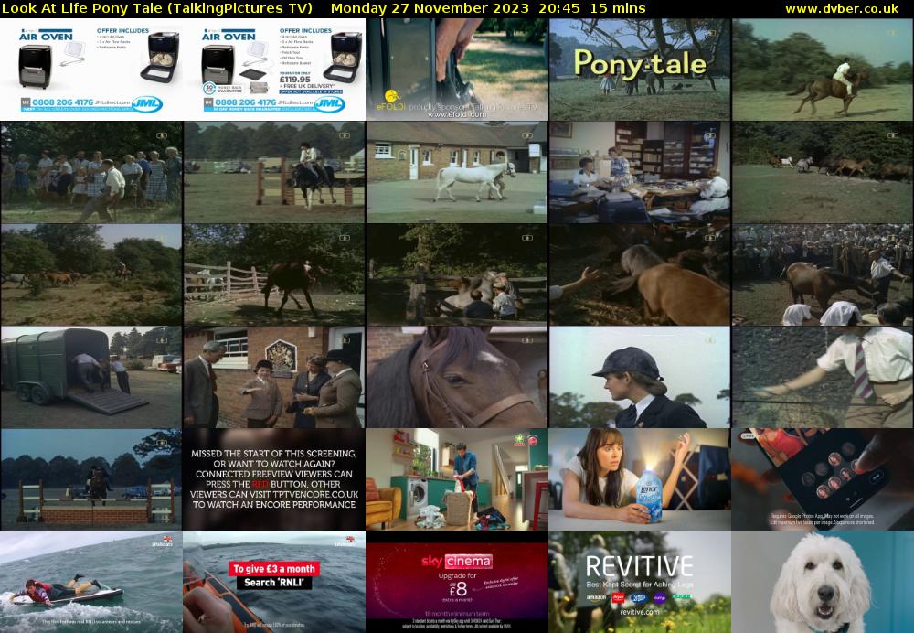 Look At Life Pony Tale (TalkingPictures TV) Monday 27 November 2023 20:45 - 21:00