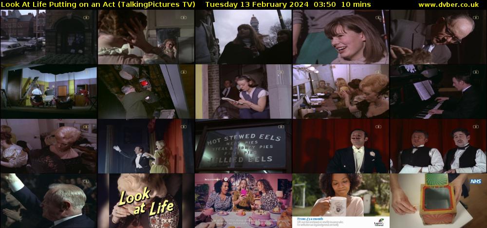 Look At Life Putting on an Act (TalkingPictures TV) Tuesday 13 February 2024 03:50 - 04:00