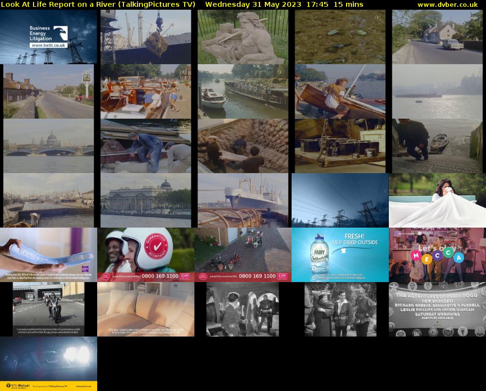 Look At Life Report on a River (TalkingPictures TV) Wednesday 31 May 2023 17:45 - 18:00