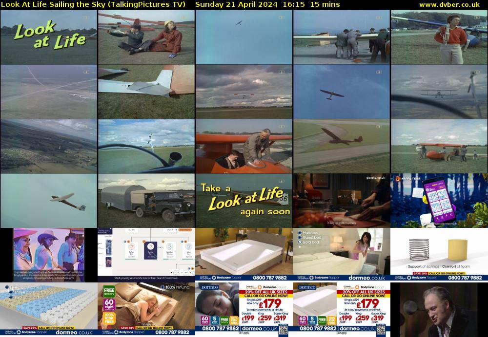Look At Life Sailing the Sky (TalkingPictures TV) Sunday 21 April 2024 16:15 - 16:30