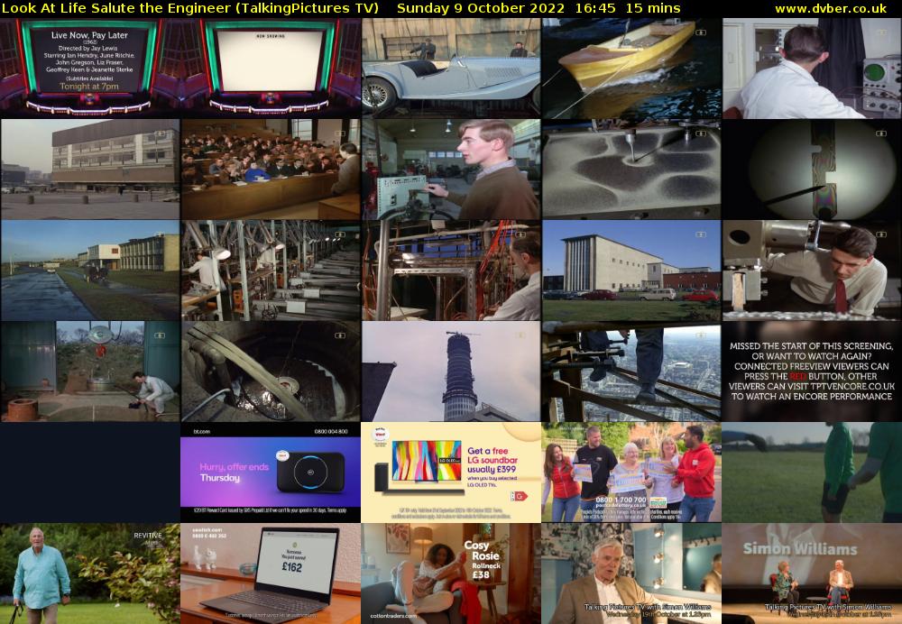 Look At Life Salute the Engineer (TalkingPictures TV) Sunday 9 October 2022 16:45 - 17:00