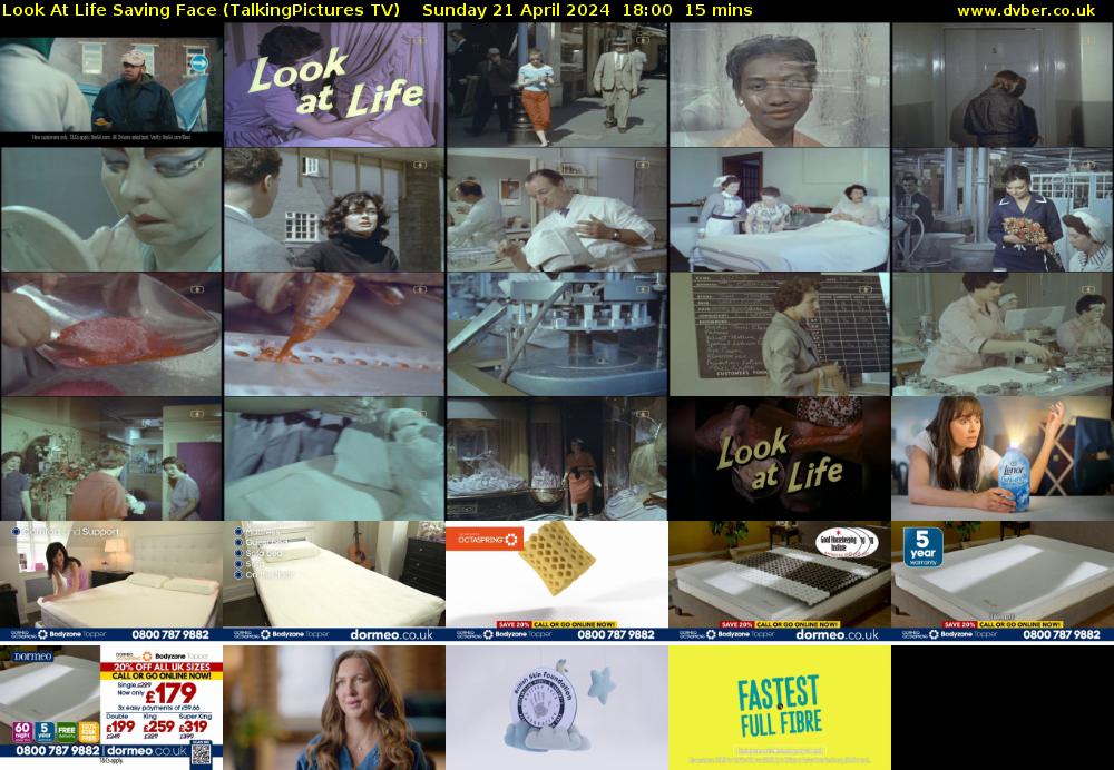 Look At Life Saving Face (TalkingPictures TV) Sunday 21 April 2024 18:00 - 18:15
