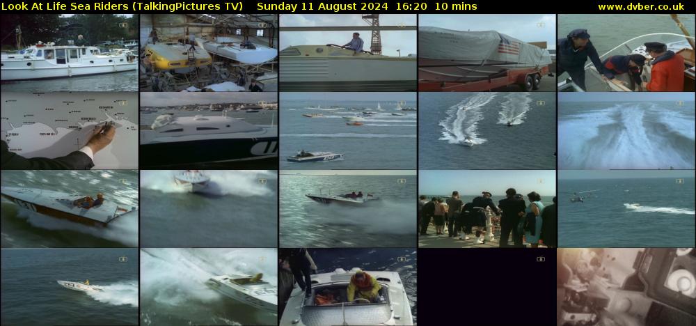 Look At Life Sea Riders (TalkingPictures TV) Sunday 11 August 2024 16:20 - 16:30
