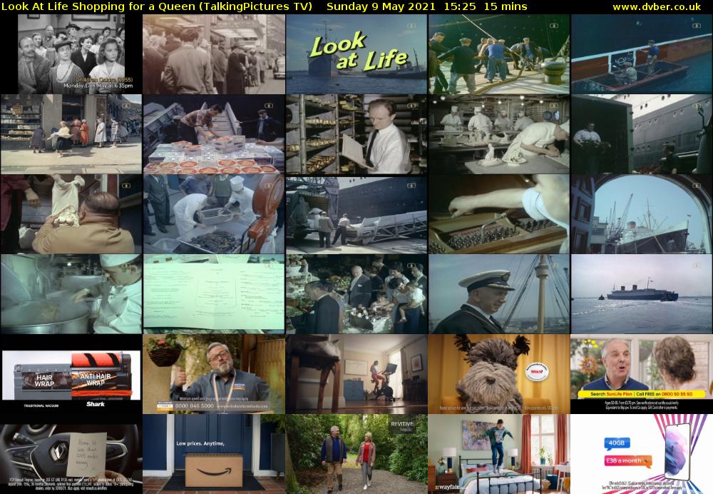 Look At Life Shopping for a Queen (TalkingPictures TV) Sunday 9 May 2021 15:25 - 15:40