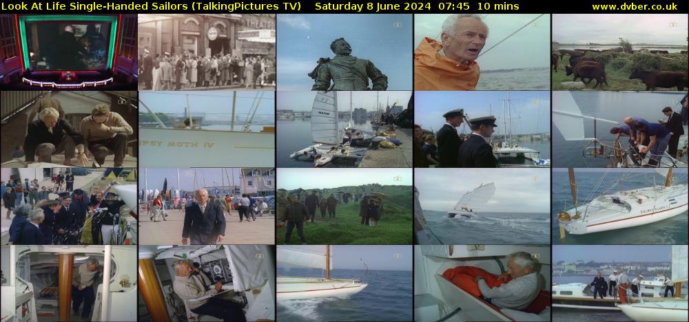 Look At Life Single-Handed Sailors (TalkingPictures TV) Saturday 8 June 2024 07:45 - 07:55