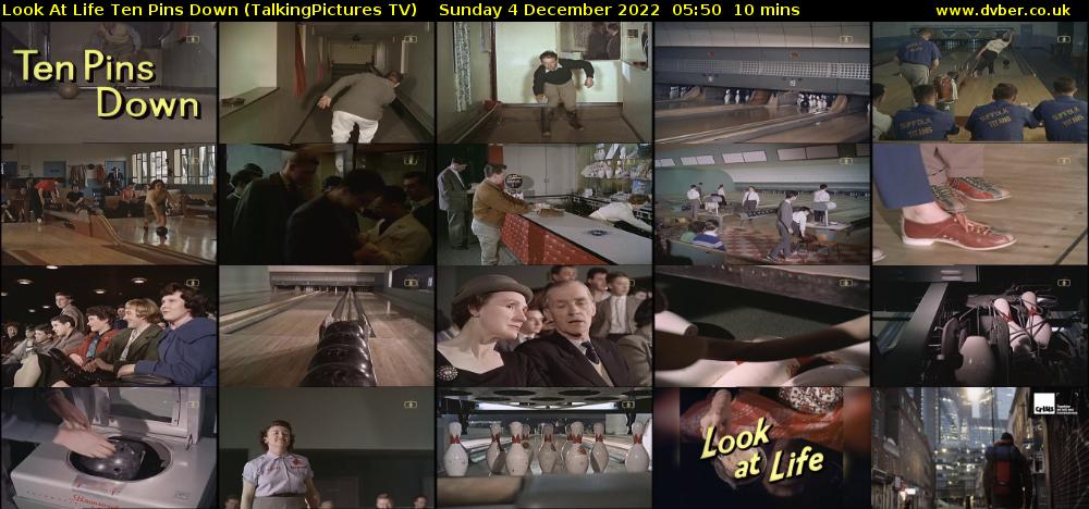 Look At Life Ten Pins Down (TalkingPictures TV) Sunday 4 December 2022 05:50 - 06:00