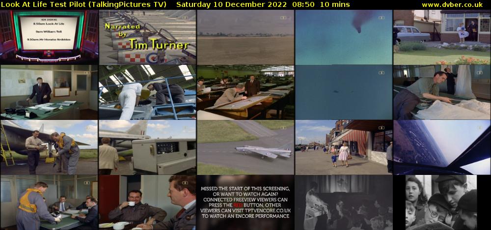 Look At Life Test Pilot (TalkingPictures TV) Saturday 10 December 2022 08:50 - 09:00