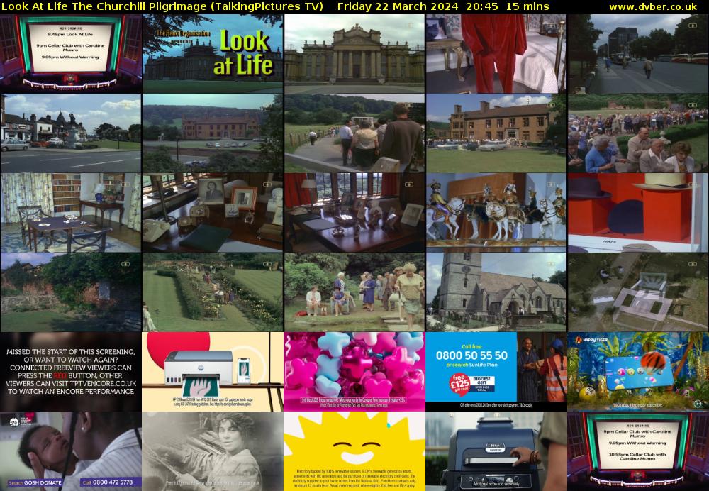 Look At Life The Churchill Pilgrimage (TalkingPictures TV) Friday 22 March 2024 20:45 - 21:00