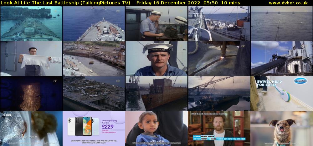 Look At Life The Last Battleship (TalkingPictures TV) Friday 16 December 2022 05:50 - 06:00