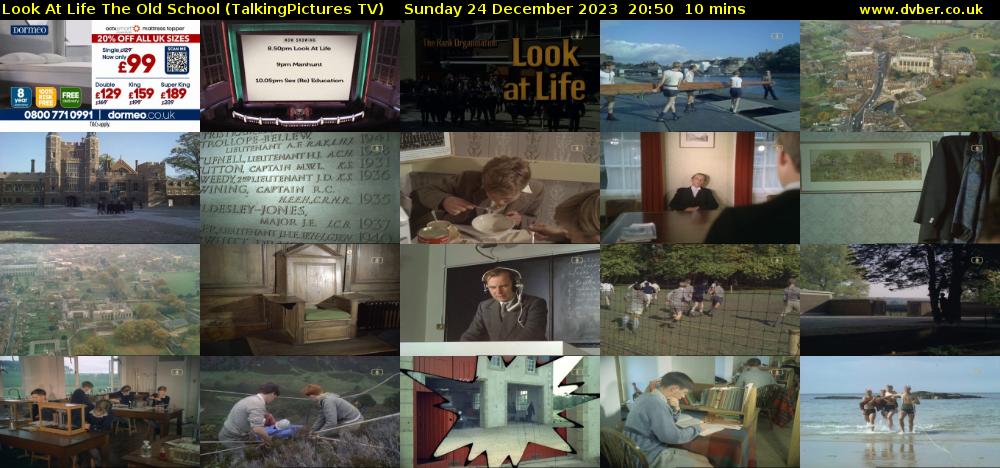 Look At Life The Old School (TalkingPictures TV) Sunday 24 December 2023 20:50 - 21:00