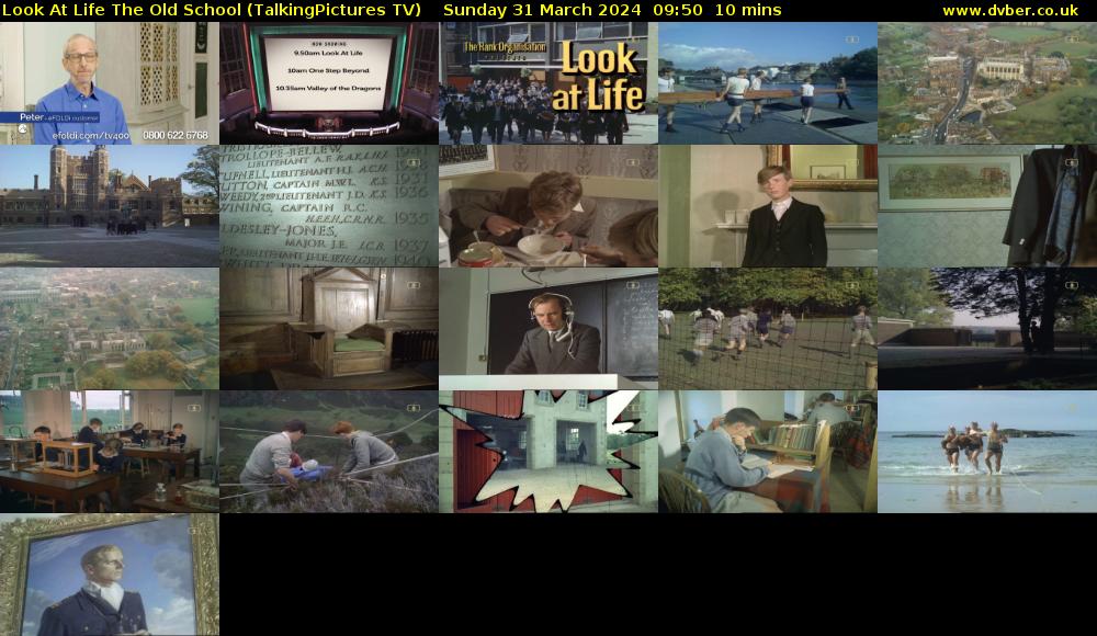 Look At Life The Old School (TalkingPictures TV) Sunday 31 March 2024 09:50 - 10:00
