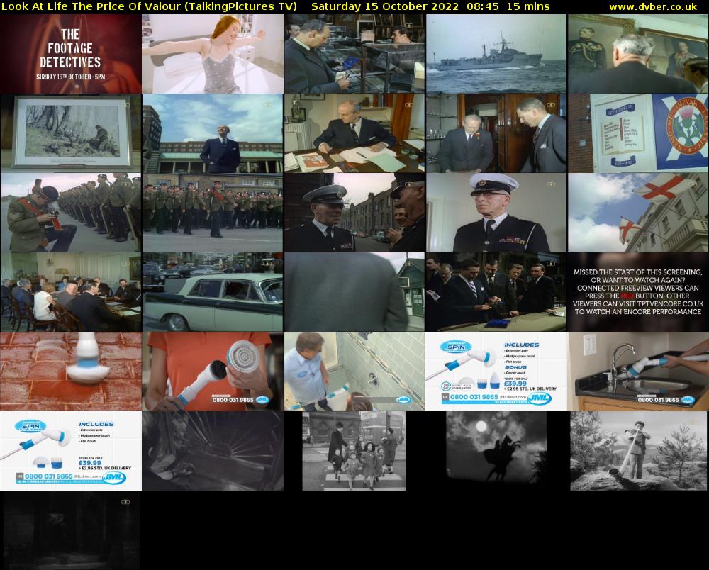 Look At Life The Price Of Valour (TalkingPictures TV) Saturday 15 October 2022 08:45 - 09:00