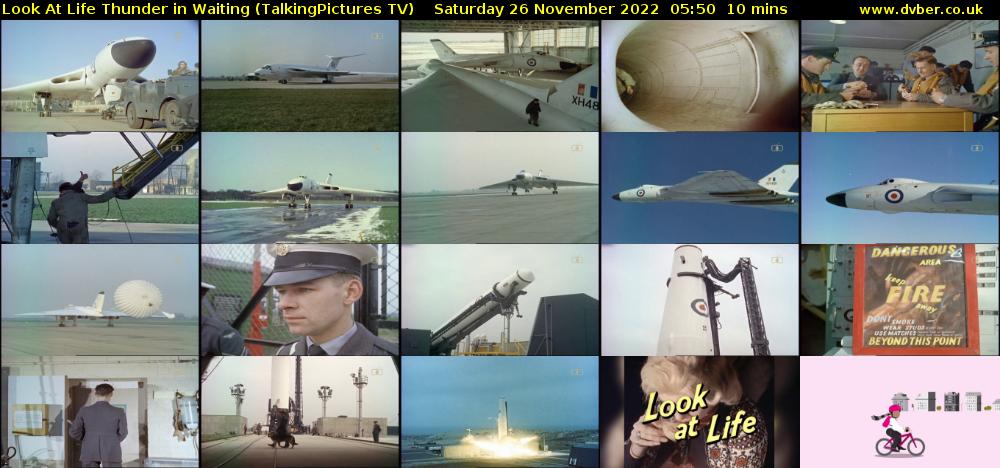 Look At Life Thunder in Waiting (TalkingPictures TV) Saturday 26 November 2022 05:50 - 06:00