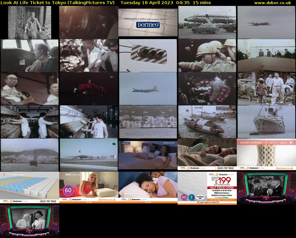Look At Life Ticket to Tokyo (TalkingPictures TV) Tuesday 18 April 2023 04:35 - 04:50