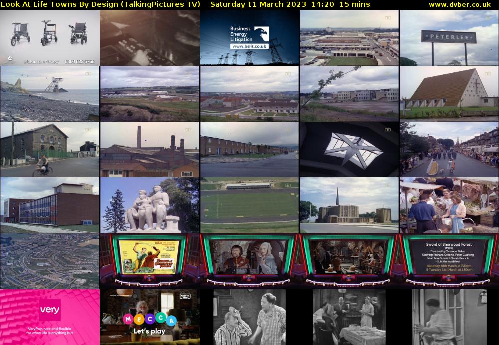 Look At Life Towns By Design (TalkingPictures TV) Saturday 11 March 2023 14:20 - 14:35