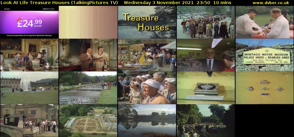 Look At Life Treasure Houses (TalkingPictures TV) Wednesday 3 November 2021 23:50 - 00:00