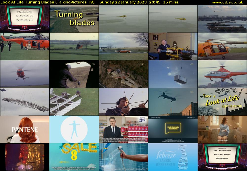 Look At Life Turning Blades (TalkingPictures TV) Sunday 22 January 2023 20:45 - 21:00