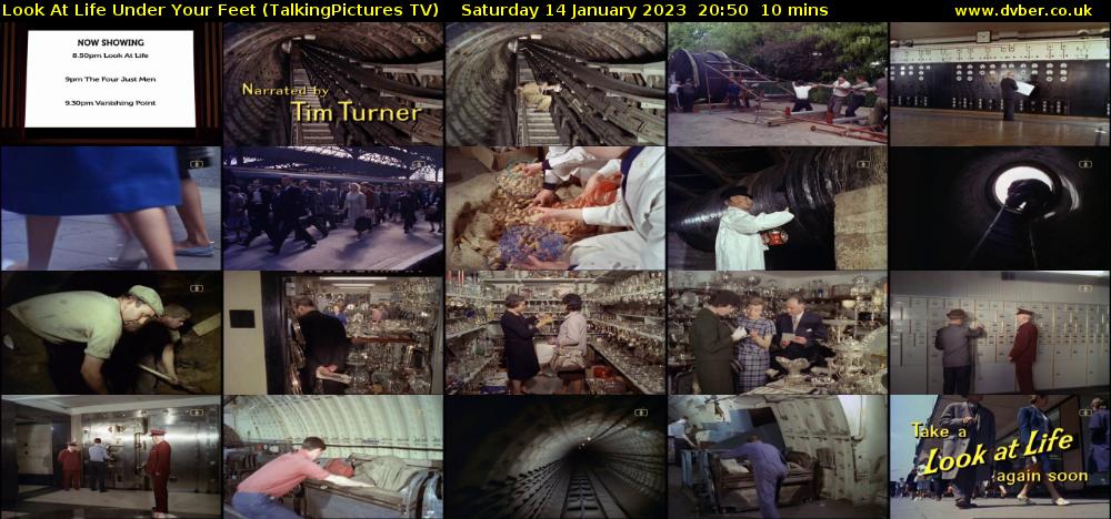 Look At Life Under Your Feet (TalkingPictures TV) Saturday 14 January 2023 20:50 - 21:00