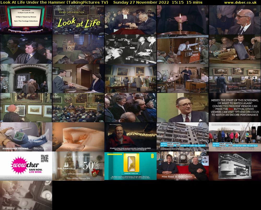 Look At Life Under the Hammer (TalkingPictures TV) Sunday 27 November 2022 15:15 - 15:30