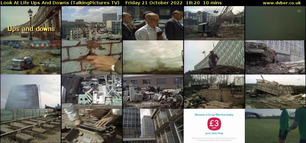 Look At Life Ups And Downs (TalkingPictures TV) Friday 21 October 2022 18:20 - 18:30
