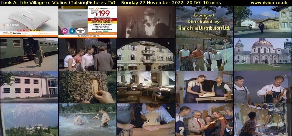Look At Life Village of Violins (TalkingPictures TV) Sunday 27 November 2022 20:50 - 21:00