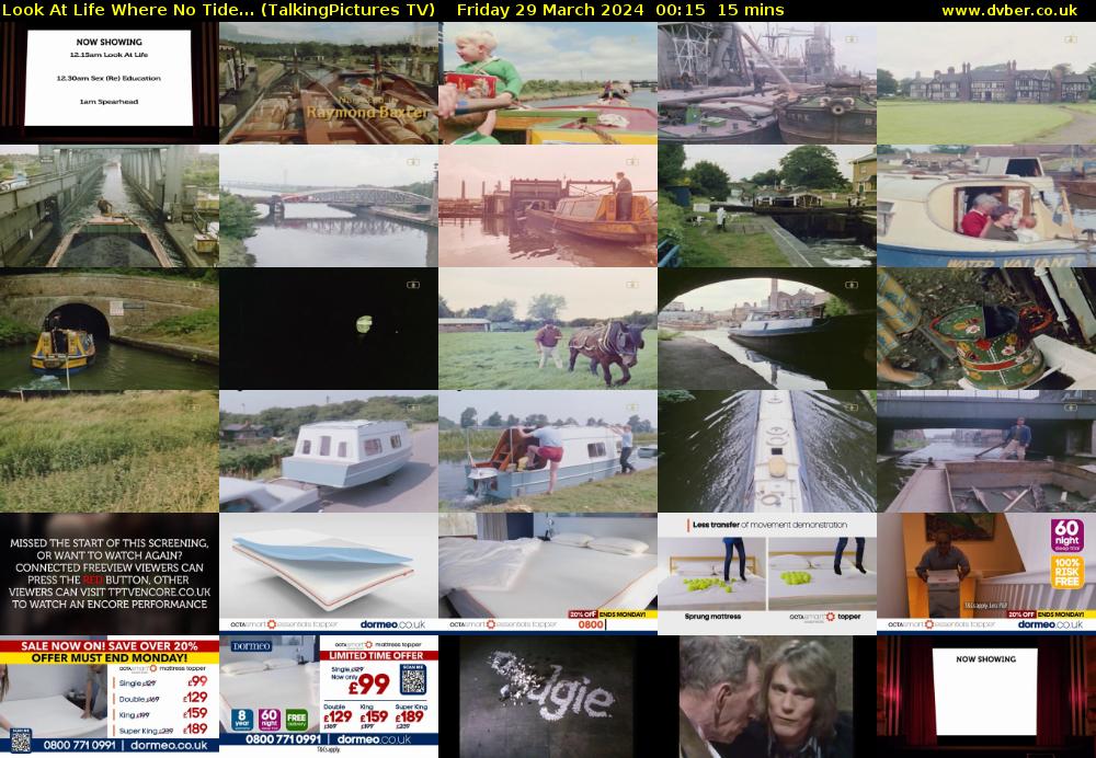 Look At Life Where No Tide... (TalkingPictures TV) Friday 29 March 2024 00:15 - 00:30