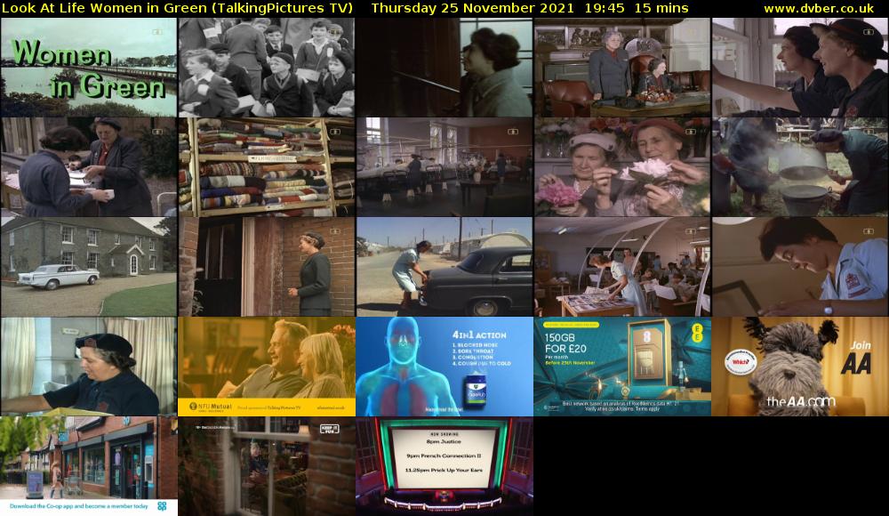 Look At Life Women in Green (TalkingPictures TV) Thursday 25 November 2021 19:45 - 20:00