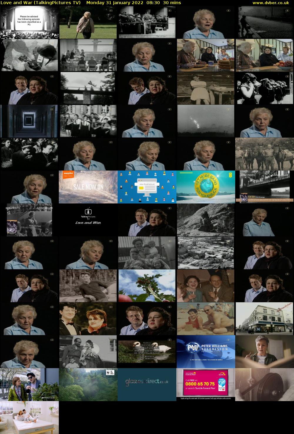 Love and War (TalkingPictures TV) Monday 31 January 2022 08:30 - 09:00