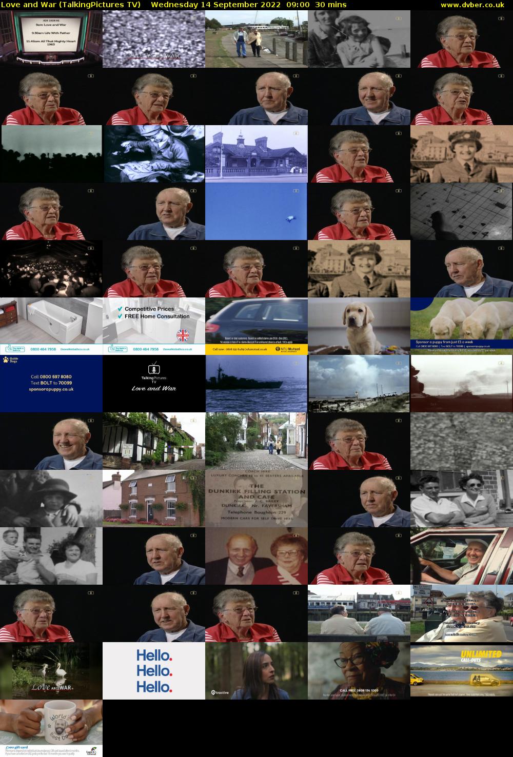 Love and War (TalkingPictures TV) Wednesday 14 September 2022 09:00 - 09:30