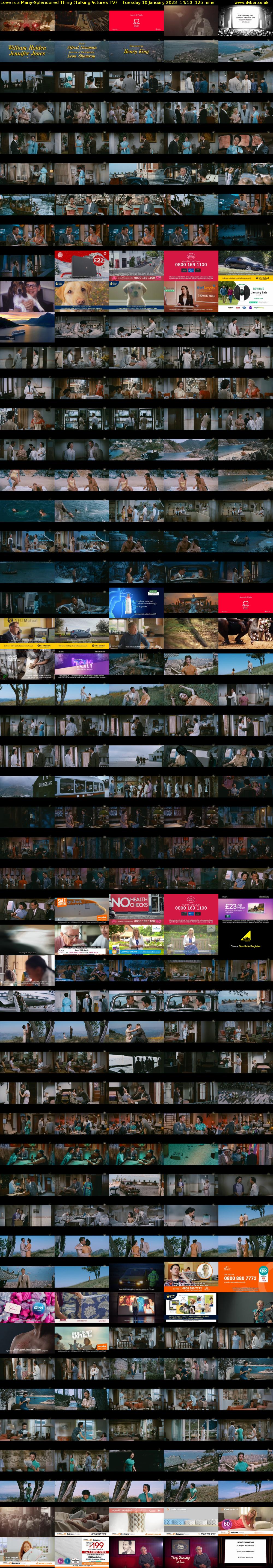 Love is a Many-Splendored Thing (TalkingPictures TV) Tuesday 10 January 2023 14:10 - 16:15