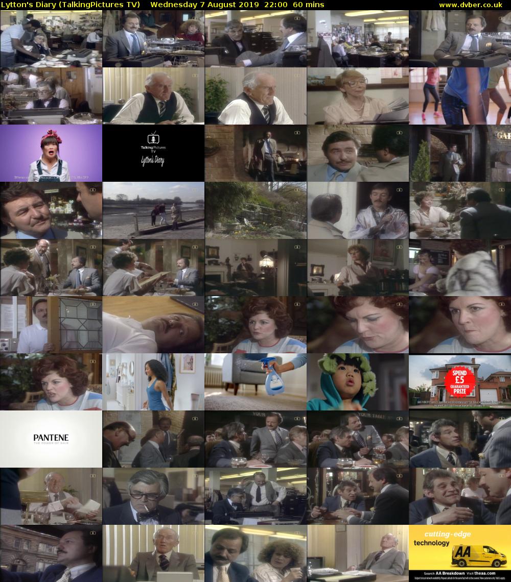 Lytton's Diary (TalkingPictures TV) Wednesday 7 August 2019 22:00 - 23:00