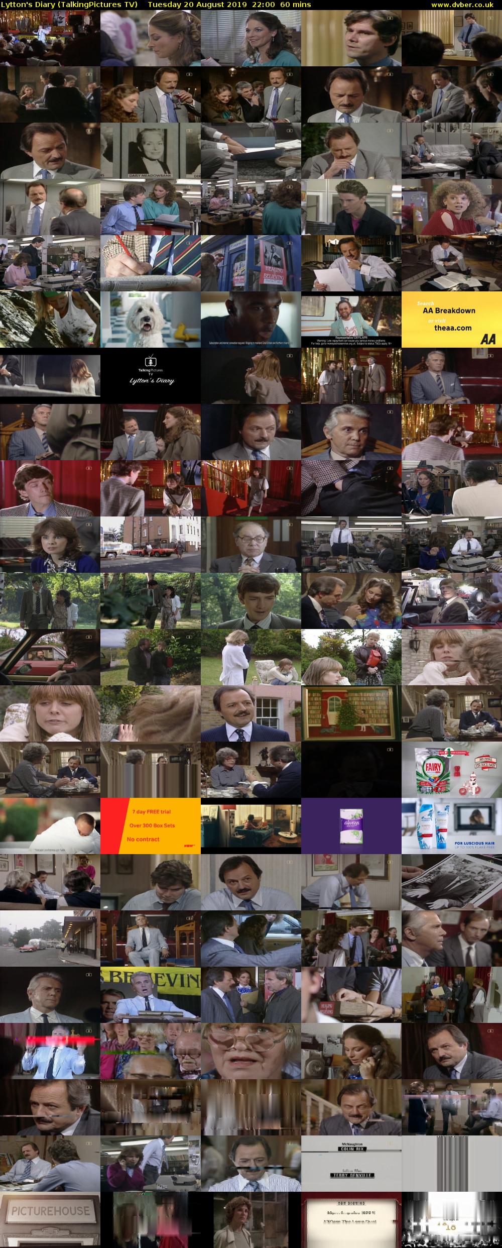Lytton's Diary (TalkingPictures TV) Tuesday 20 August 2019 22:00 - 23:00