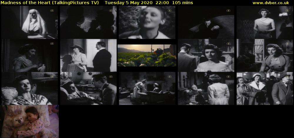 Madness of the Heart (TalkingPictures TV) Tuesday 5 May 2020 22:00 - 23:45