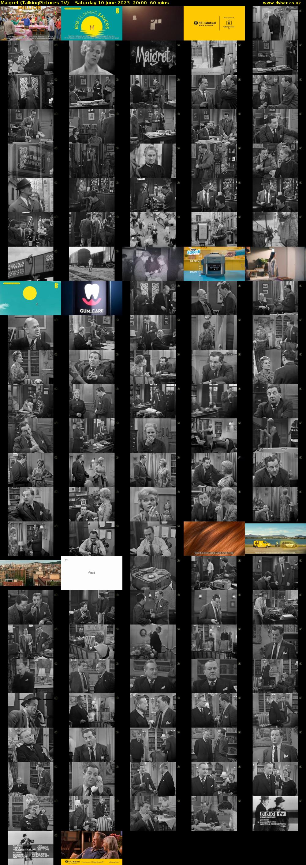 Maigret (TalkingPictures TV) Saturday 10 June 2023 20:00 - 21:00