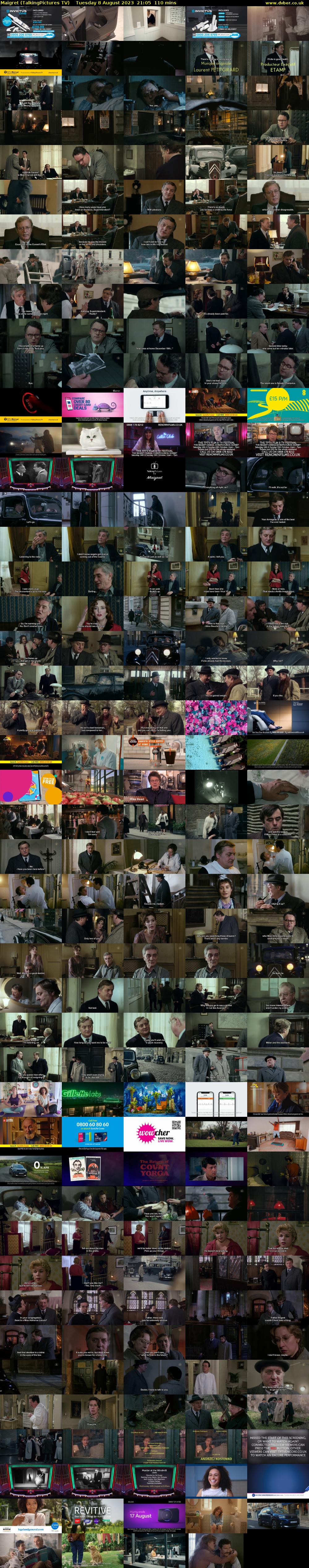 Maigret (TalkingPictures TV) Tuesday 8 August 2023 21:05 - 22:55