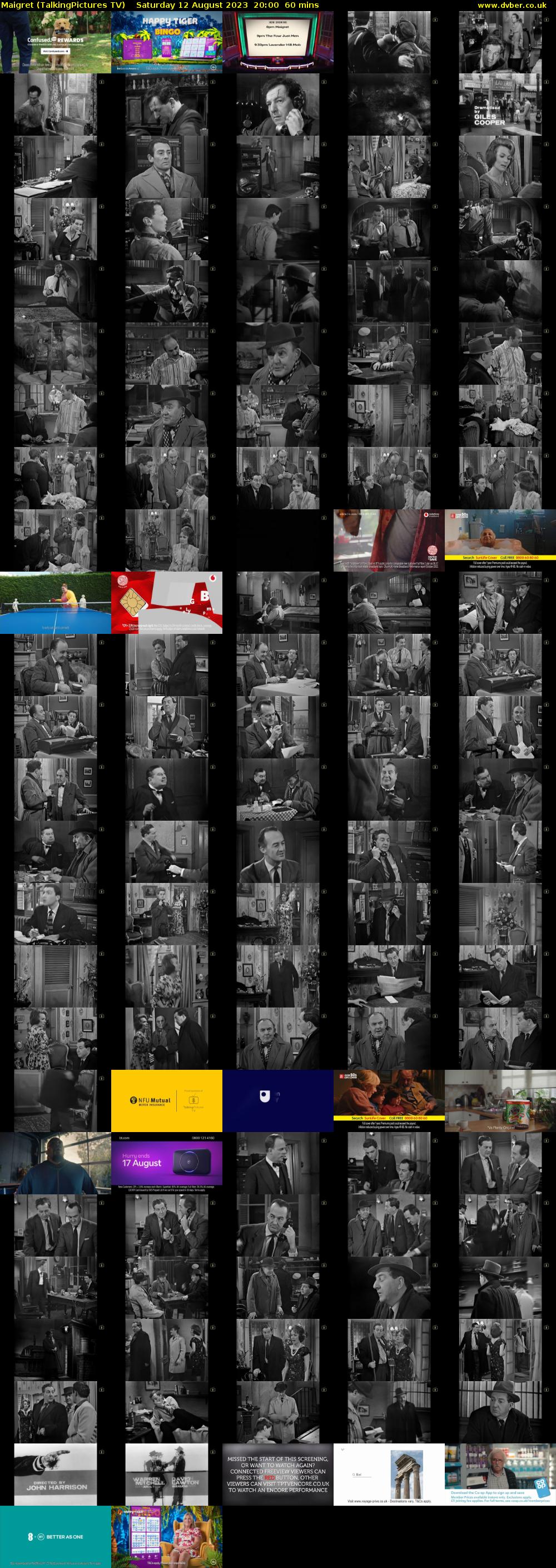 Maigret (TalkingPictures TV) Saturday 12 August 2023 20:00 - 21:00