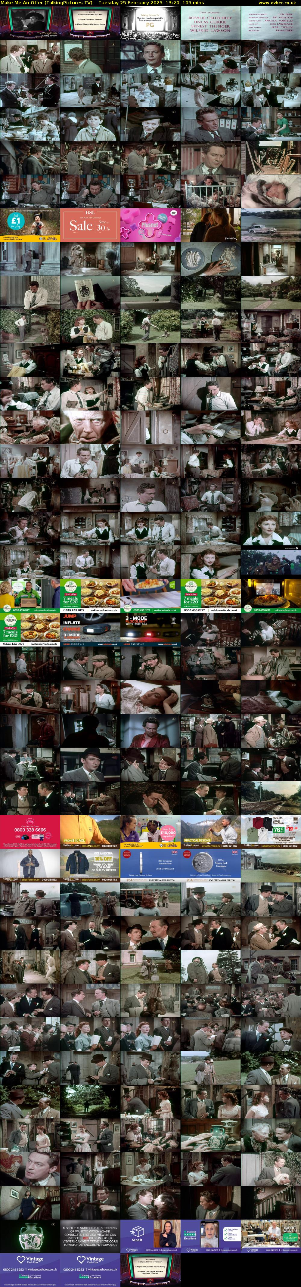 Make Me an Offer (TalkingPictures TV) Tuesday 25 February 2025 13:20 - 15:05