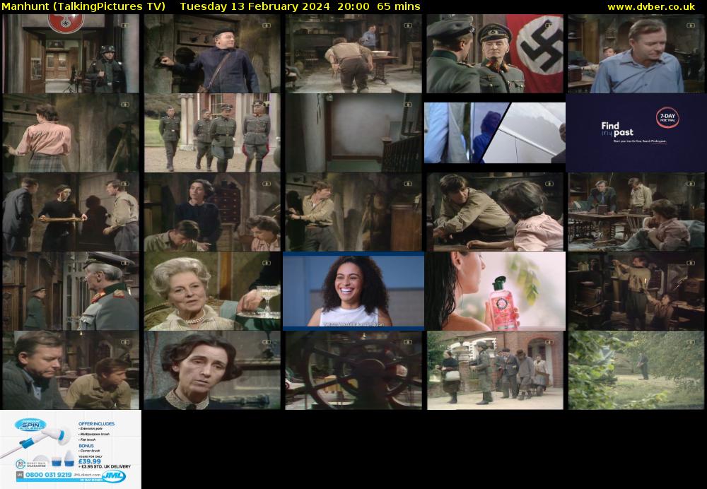 Manhunt (TalkingPictures TV) Tuesday 13 February 2024 20:00 - 21:05