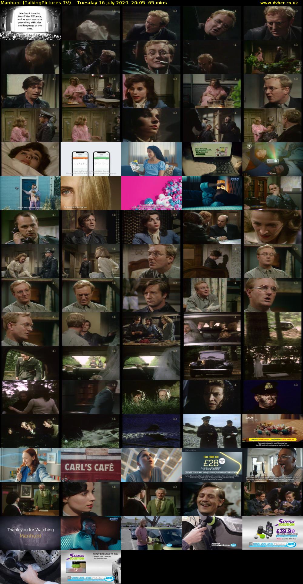Manhunt (TalkingPictures TV) Tuesday 16 July 2024 20:05 - 21:10
