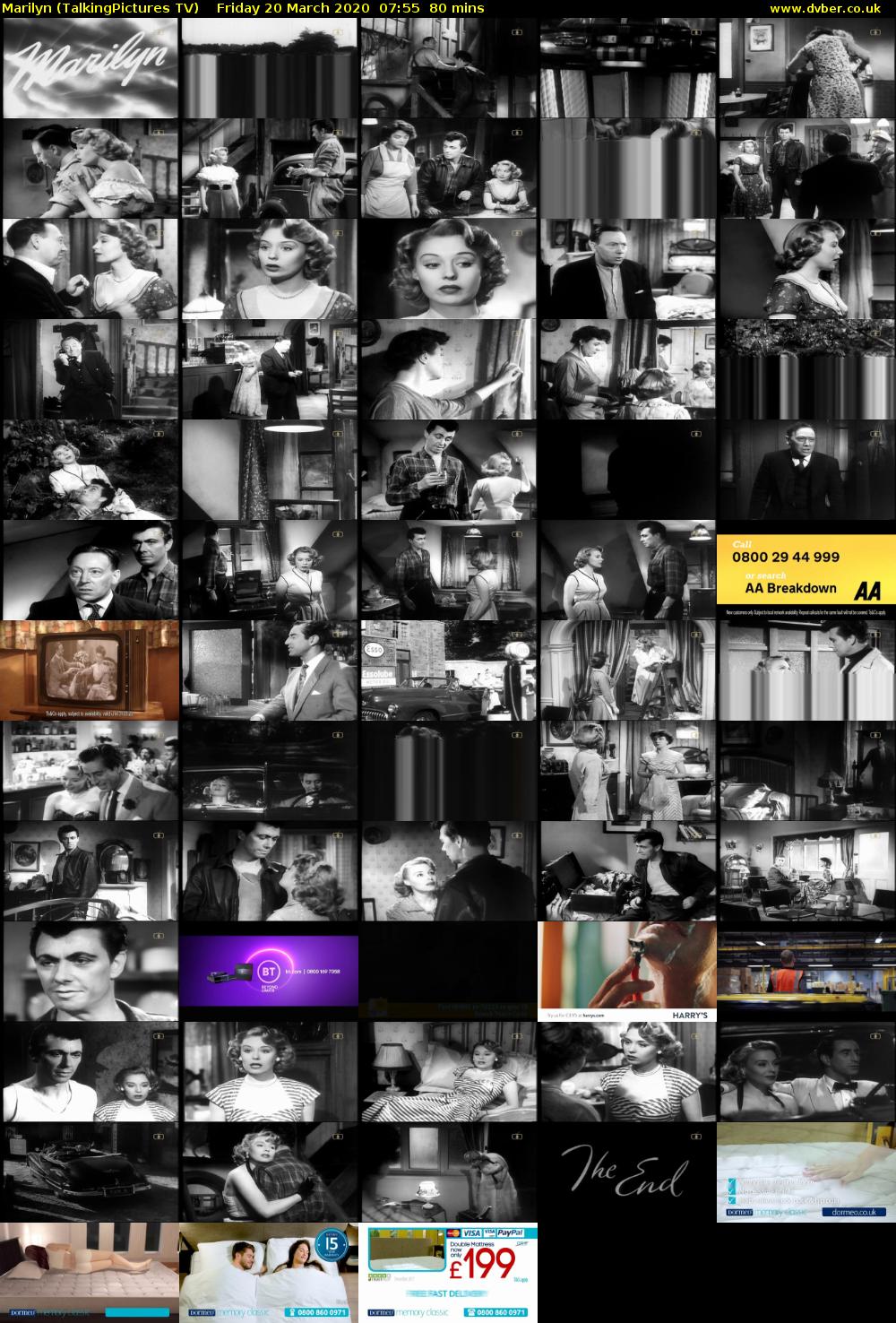 Marilyn (TalkingPictures TV) Friday 20 March 2020 07:55 - 09:15