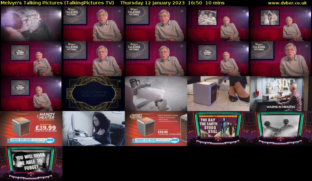 Melvyn's Talking Pictures (TalkingPictures TV) Thursday 12 January 2023 16:50 - 17:00