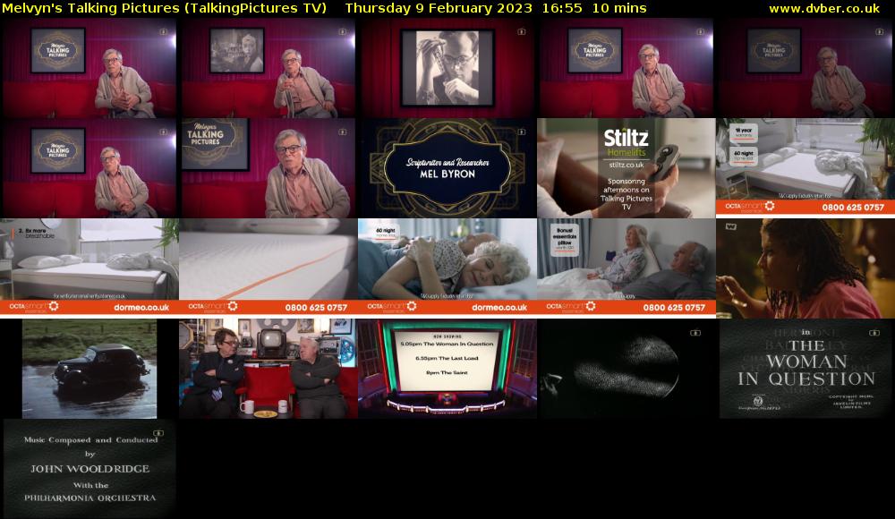 Melvyn's Talking Pictures (TalkingPictures TV) Thursday 9 February 2023 16:55 - 17:05