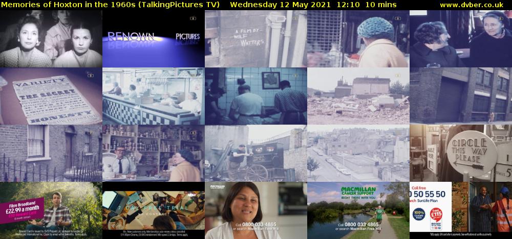 Memories of Hoxton in the 1960s (TalkingPictures TV) Wednesday 12 May 2021 12:10 - 12:20
