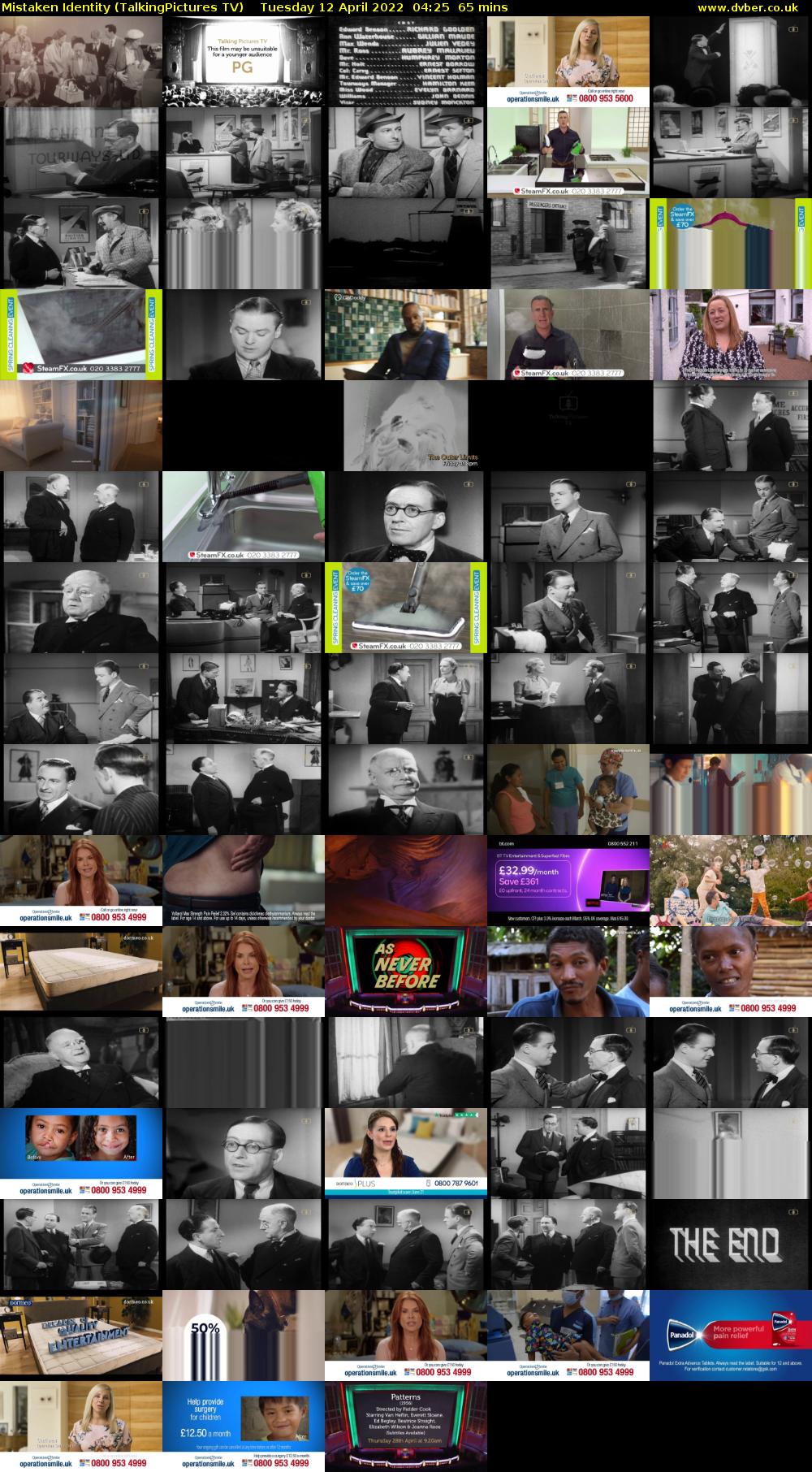 Mistaken Identity (TalkingPictures TV) Tuesday 12 April 2022 04:25 - 05:30